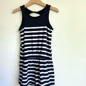 GAP Kids Girls Navy and White sleeveless, casual, summer Shorts Romper Size 4-5